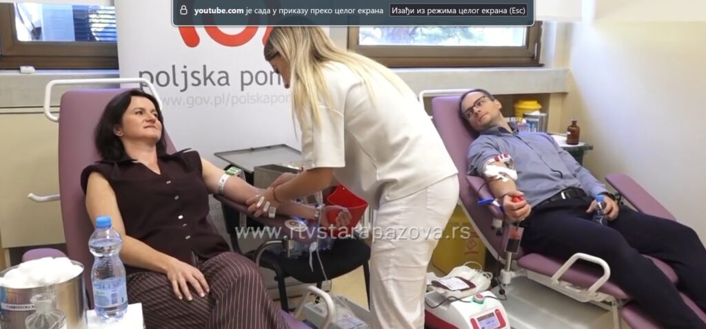 Ambasada Poljske donirala Domu zdravlja Stara Pazova dve stolice za davanje krvi